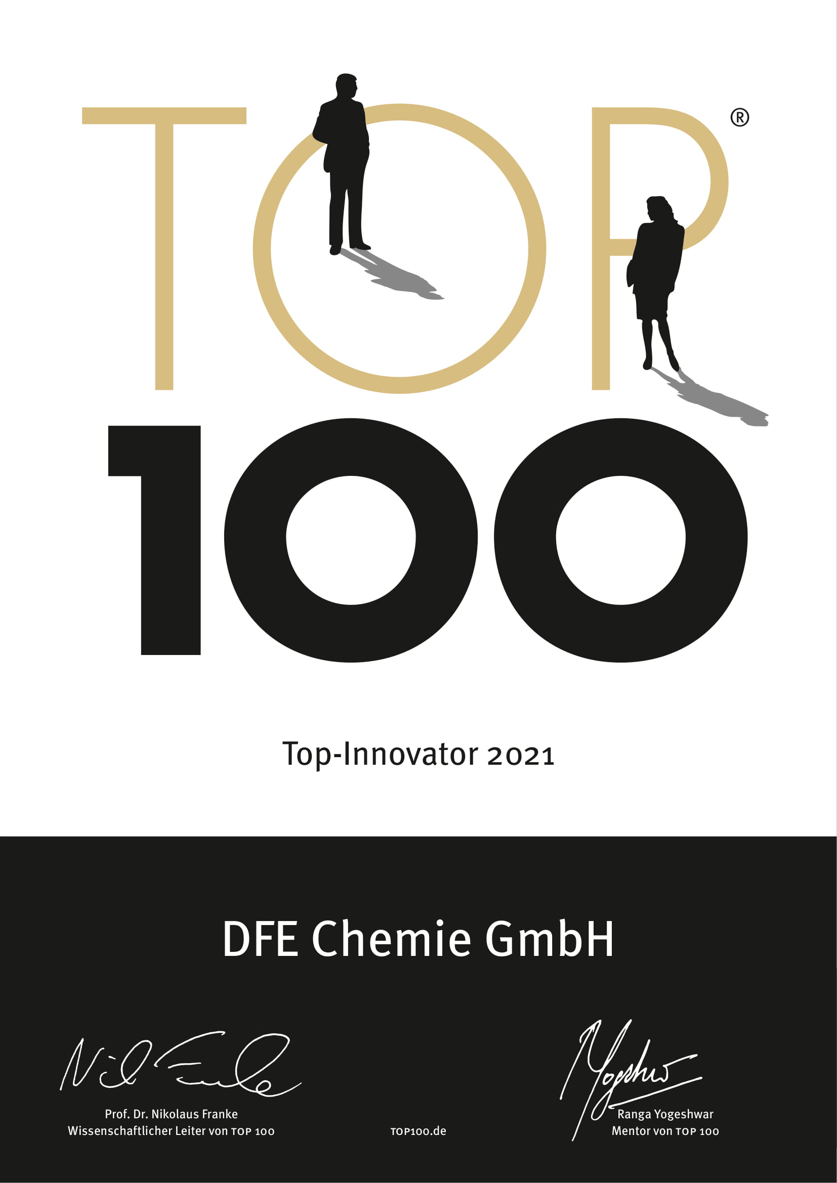 DFE Chemie GmbH ist Top Innovator 2021